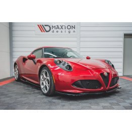 Накладка сплиттер на передний бампер на Alfa Romeo 4C